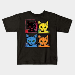 Cat LGBT Support Kids T-Shirt